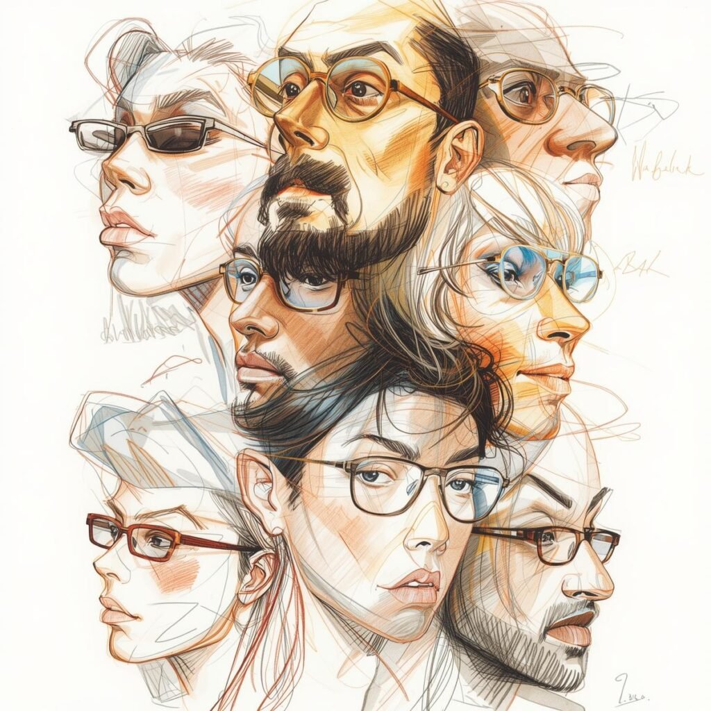 不同面形配搭眼鏡 (1)